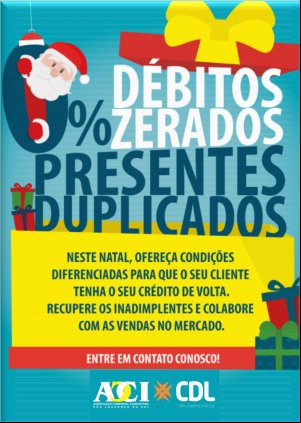 ACI/CDL REALIZA CAMPANHA DE RECUPERAÇÃO DE CRÉDITO E CLIENTES